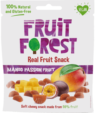 FRUIT FOREST,owocożelki z mango i marakują,przód