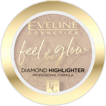 EVELINE COSMETICS,rozświetlacz do twarzy nr 02 Beach Glow,przód