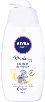 NIVEA BABY,micelarny szampon do włosów,przód