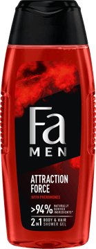 FA MEN,żel pod prysznic z formułą 2w1 z feromonami o zapachu bergamotki i limonki,przód