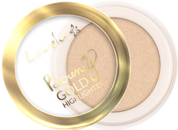LOVELY,rozświetlacz do twarzy innowacyjna formuła, Bouncy Gold,kompozycja-1