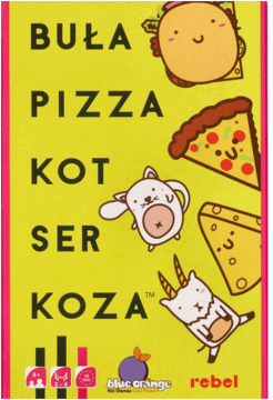 REBEL,gra Buła Pizza Kot Ser Koza,przód