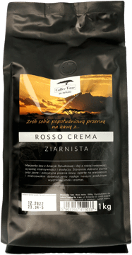 COFFE TIME BY ROSSO,kawa ziarnista Crema,przód