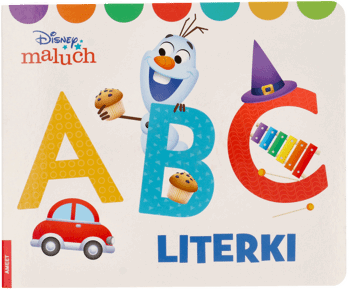 AMEET,książeczka dla dzieci, ABC Literki,przód