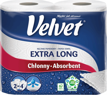 VELVET,ręcznik papierowy Extra Long,przód