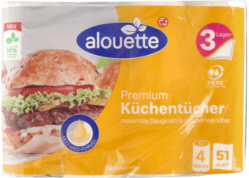 ALOUETTE,ręcznik papierowy 3-warstwowy, 45 listków,przód