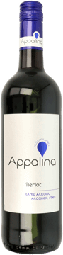 NIEMCY,Appalina Merlot bezalkoholowe wino czerwone, wytrawne,przód