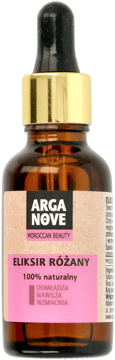 ARGANOVE,eliksir różany odmładza nawilża, wzmacnia, 100% naturalny,przód