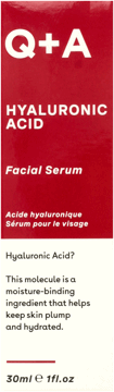 Q+A,serum do twarzy z kwasem hialuronowym,przód