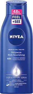 NIVEA,mleczko do ciała odżywcze,przód