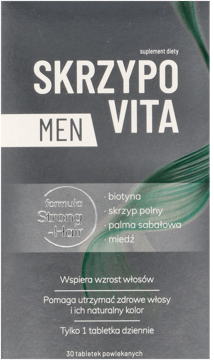 SKRZYPOVITA,suplement diety dla mężczyzn mocne i zdrowe włosy,przód