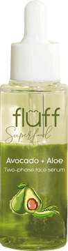 FLUFF,serum do twarzy dwufazowe, Avocado + Aloe,przód
