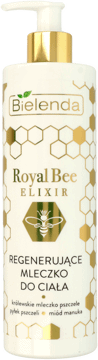 BIELENDA,regenerujące mleczko do ciała, królewskie mleczko pszczele, pyłek pszczeli, miód manuka,przód