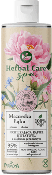 FARMONA HERBAL CARE,nawilżająca kąpiel kwiatowa z olejkiem geraniowym,przód
