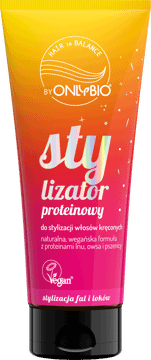 ONLYBIO,stylizator do włosów kręconych, proteinowy,przód