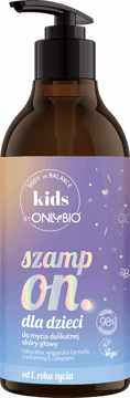 ONLYBIO,szampon do włosów dla dzieci, ultradelikatny,przód