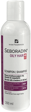SEBORADIN,szampon do włosów przetłuszczających się skłonnych do wypadania,przód