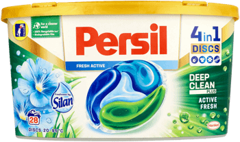 PERSIL,kapsułki do prania tkanin białych, Freshness by Silan,przód