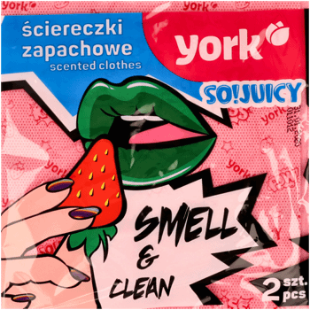 YORK ECO,ściereczki zapachowe, wym. 35x35 cm,przód