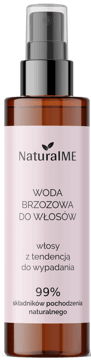 NATURALME,woda brzozowa do włosów z tendencją do wypadania,przód