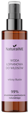 NATURALME,woda łopianowa do włosów tłustych,przód