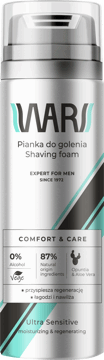 WARS,pianka do golenia łagodząca,przód