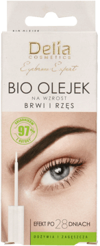 DELIA,olejek do brwi i rzęs przyspieszający wzrost, bio,przód