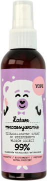 YOPE,spray do włosów dla dzieci, ultradelikatny,przód