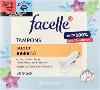 FACELLE,tampony higieniczne Super,przód