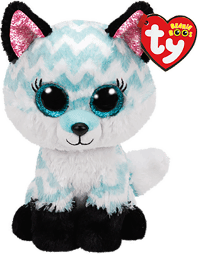 TY BEANIE BOOS,maskotka aqua chevron fox,przód