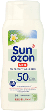 SUNOZON,żel przeciwsłoneczny SPF 50,przód