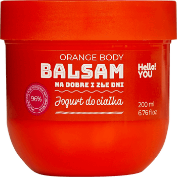 HELLO!YOU,balsam do ciała z ekstraktem z pomarańczy i cynamonu,przód