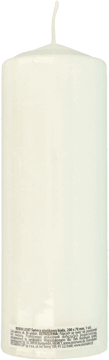 RUBIN,świeca pieńkowa biała, 200x70 mm,przód