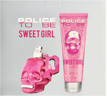 POLICE,zestaw dla kobiet, woda perfumowana 40 ml + balsam do ciała 100 ml,przód