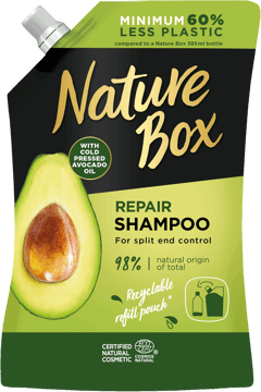 NATURE BOX,szampon do włosów regenerujący,przód