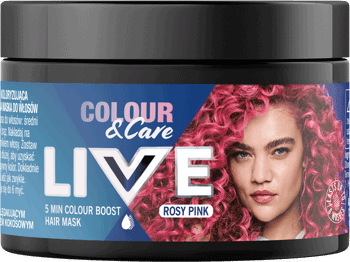 SCHWARZKOPF LIVE,maska do włosów Rosy Pink,przód