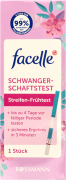 FACELLE,test ciążowy paskowy, do użytku domowego,przód
