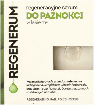REGENERUM,regeneracyjne serum do paznokci w lakierze,przód