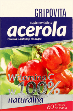 GRIPOVITA,suplement diety Acerola,przód