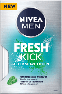 NIVEA MEN,woda po goleniu z miętą i wodą kaktusową,przód