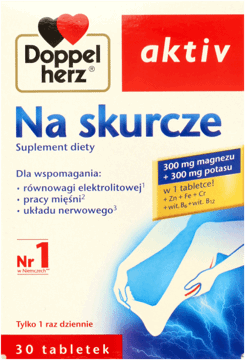 DOPPELHERZ,tabletki Na skurcze, suplement diety,przód
