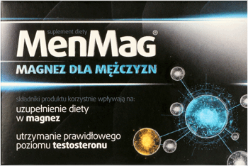 MENMAG,tabletki Magnez dla mężczyzn, suplement diety,przód