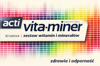 ACTI VITA-MINER,suplement diety zestaw witamin i minerałów,przód