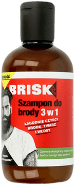 BRISK,szampon do brody 2w1,przód