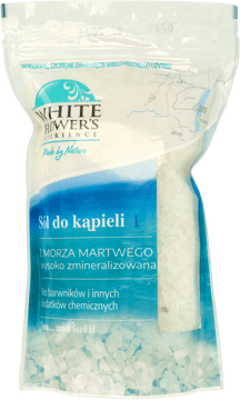 WHITE FLOWER'S,sól do kąpieli z Morza Martwego,przód