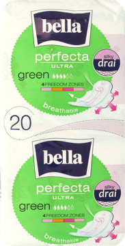 BELLA,podpaski higieniczne ze skrzydełkami, ultracienkie,przód