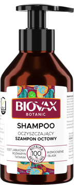 L'BIOTICA BIOVAX,szampon do włosów octowy,przód