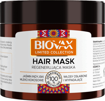 L'BIOTICA BIOVAX,maska do włosów osłabionych,przód