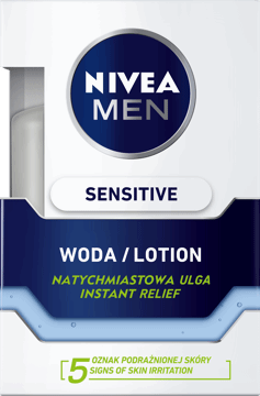 NIVEA MEN,woda po goleniu łagodząca, natychmiastowa ulga,przód