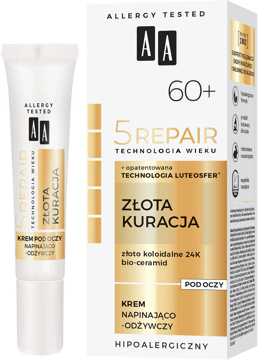 AA,krem pod oczy napinający, odżywczy, 60+,kompozycja-1